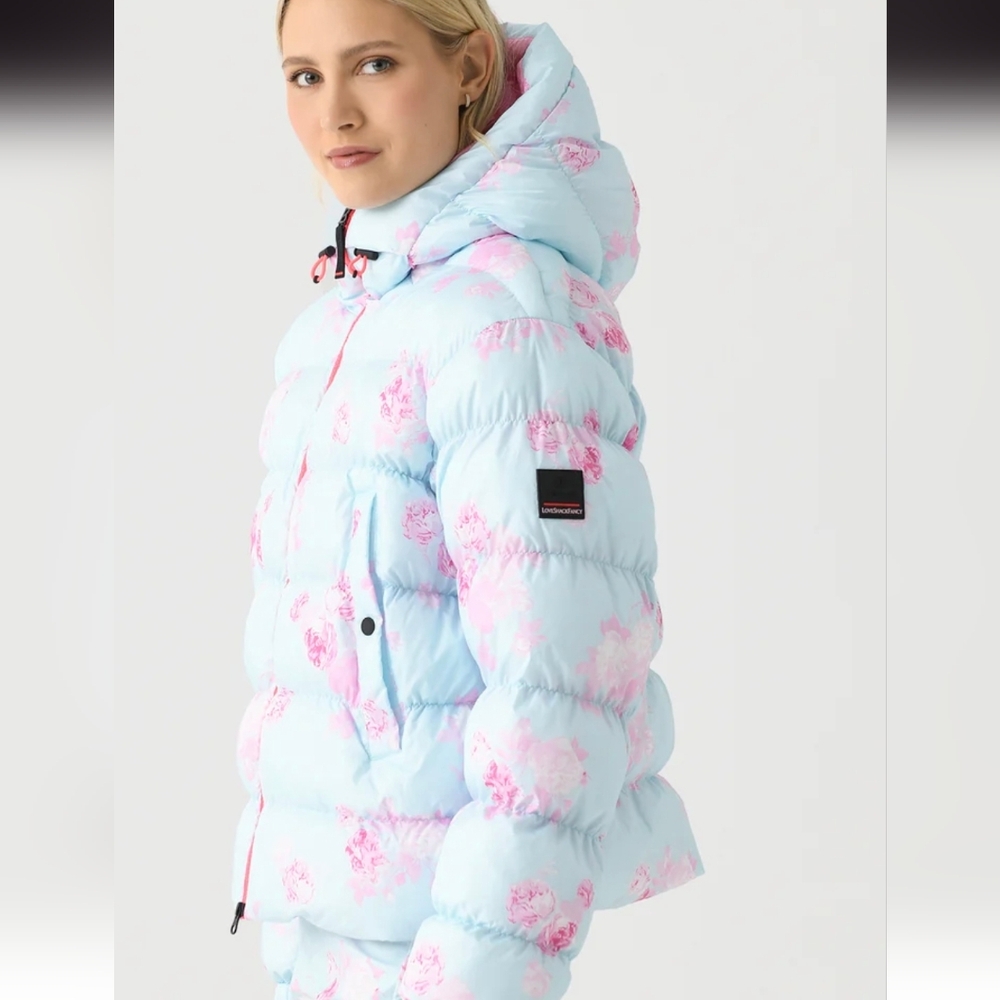 LoveShackFancy Bogner x Fire + Ice Powder Blue Rosetta Ski Jacket